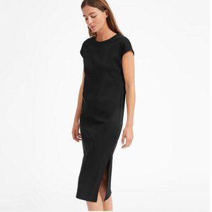 Everlane The Luxe Cotton Side-Slit Tee Dress - Size Large